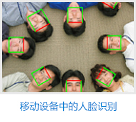 Face recognition used in mobile equipment