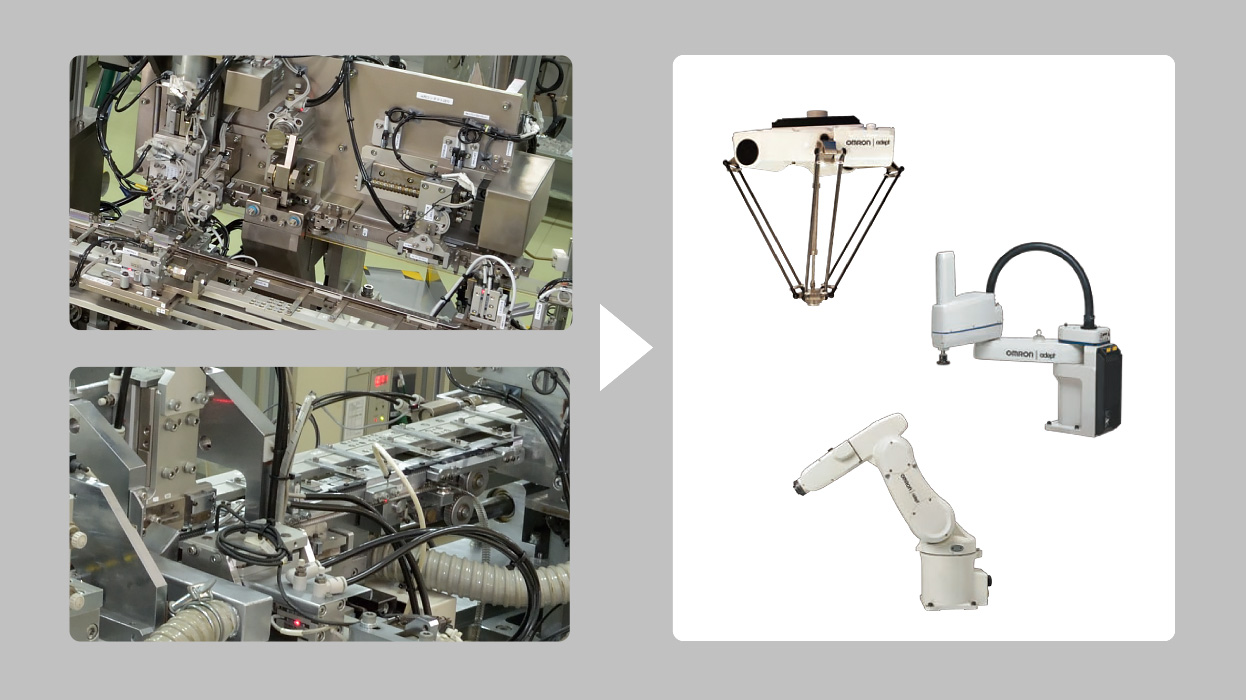 自動機・ロボット・安全センサーの統合制御により、設計・生産時の調整工数を削減する。